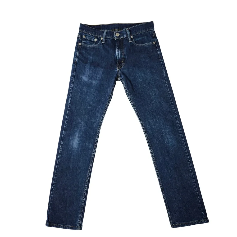Levi's 511 Slim Fit Jeans Mens 30x32 Dark Indigo Blue Excellent Stretch Denim‎